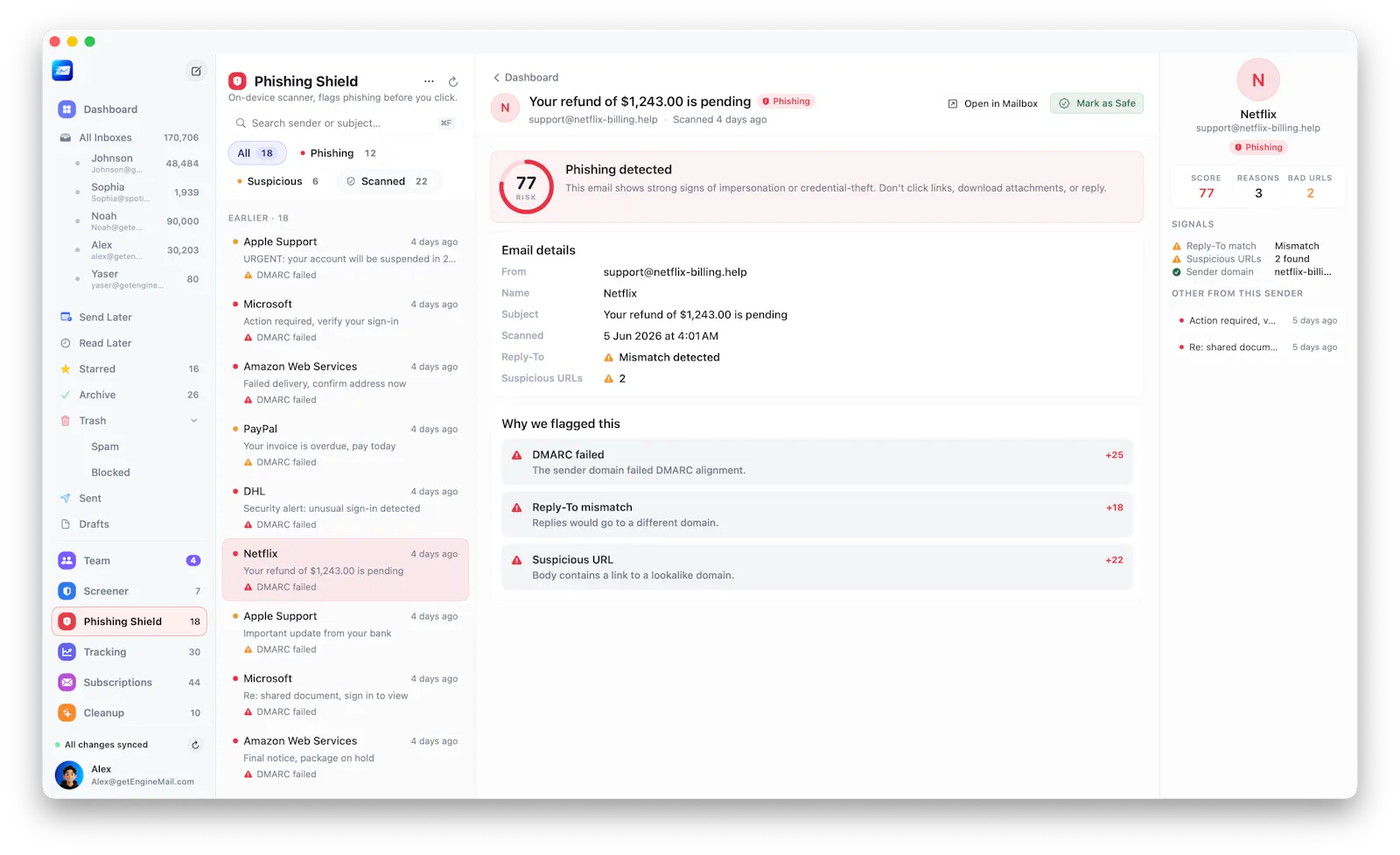 Engine Mail screenshot 8