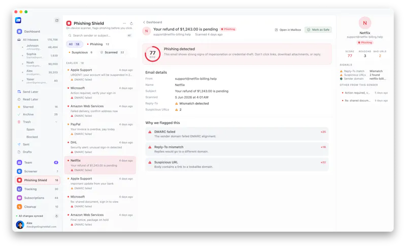 Engine Mail screenshot 8
