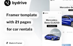 ByDrive - Car Rentals  Framer Template media 1