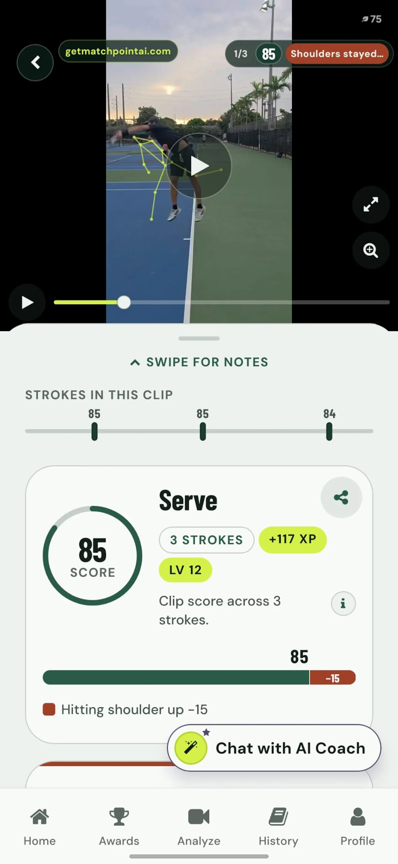 Match Point AI screenshot 2