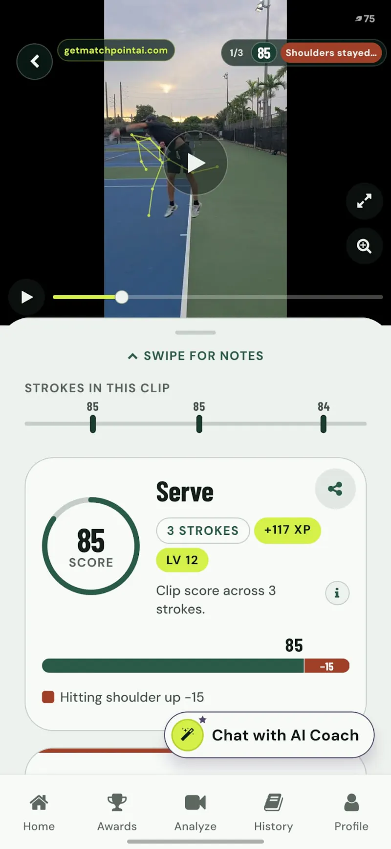 Match Point AI screenshot 2