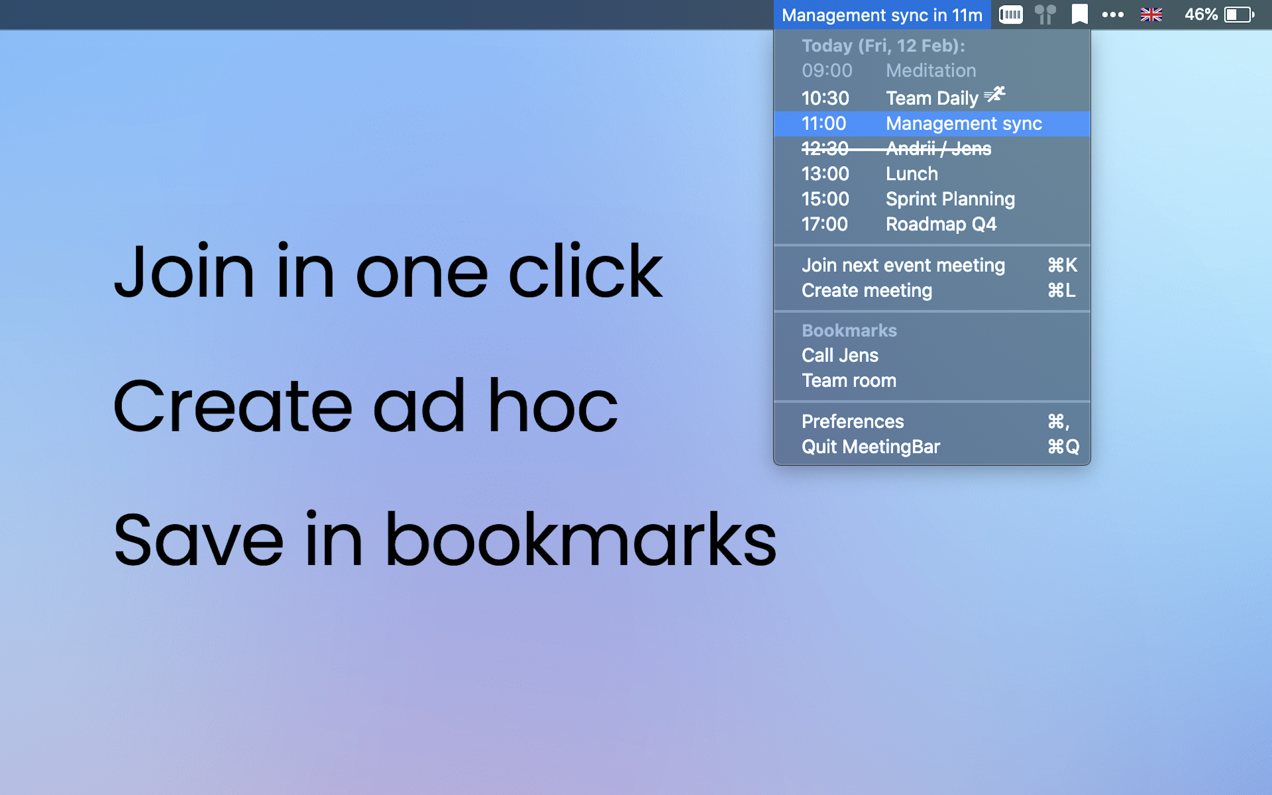 MeetingBar gallery image