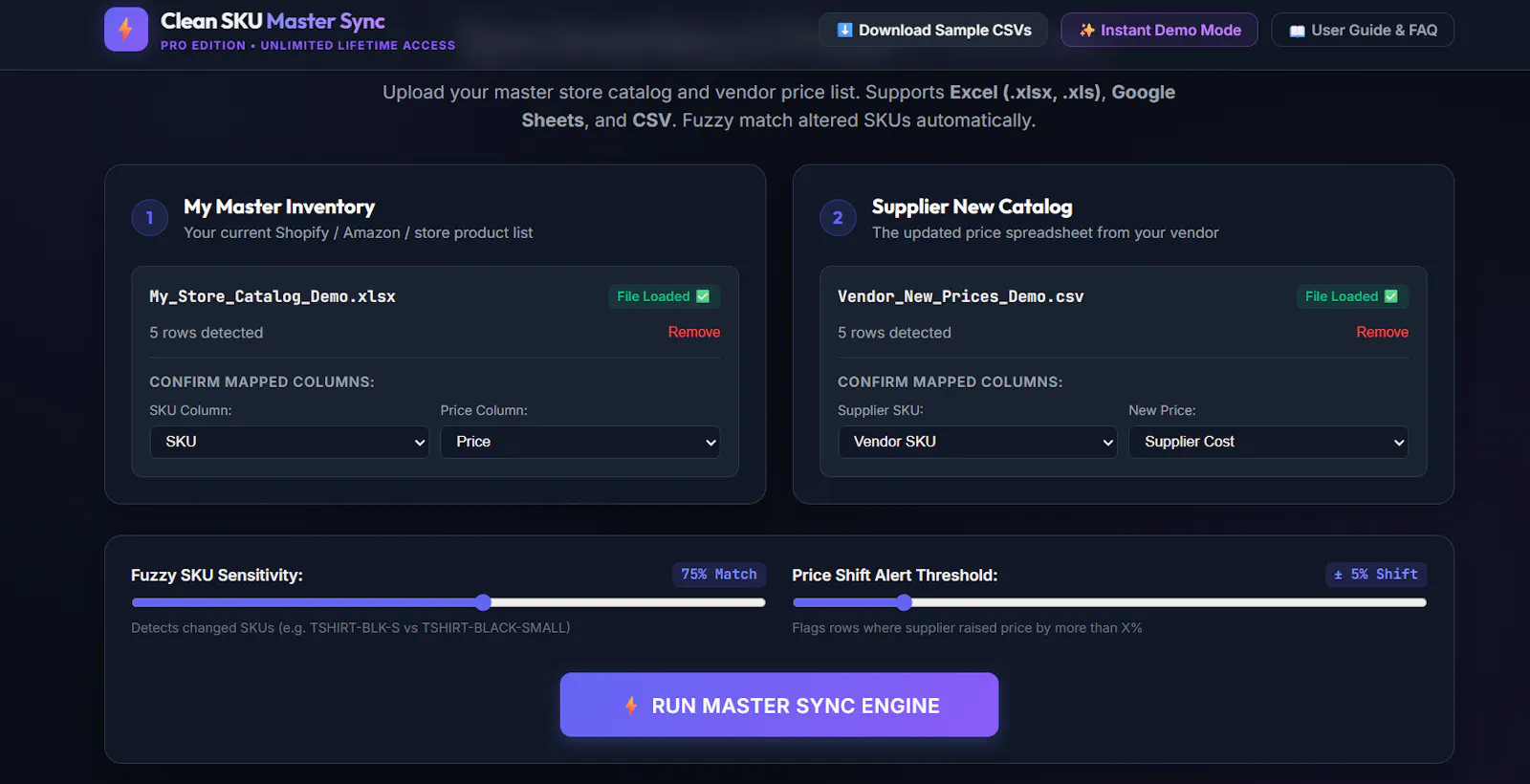 Clean SKU Master Sync Pro screenshot 4