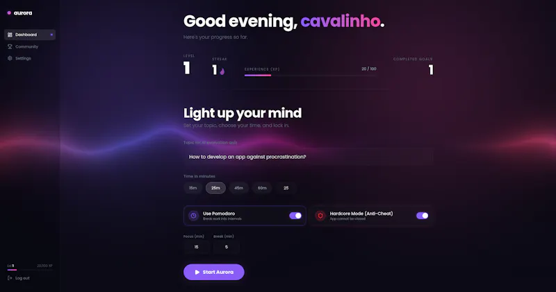 Aurora screenshot 3