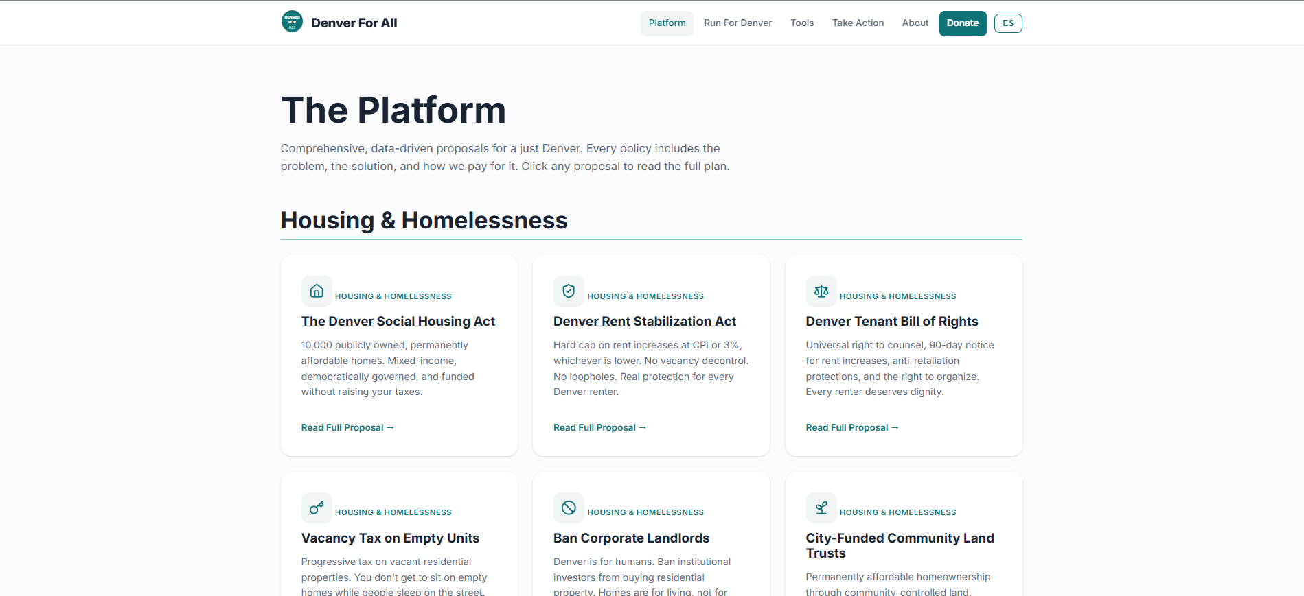 Denver For All - Screenshot 3 showing product features and functionality