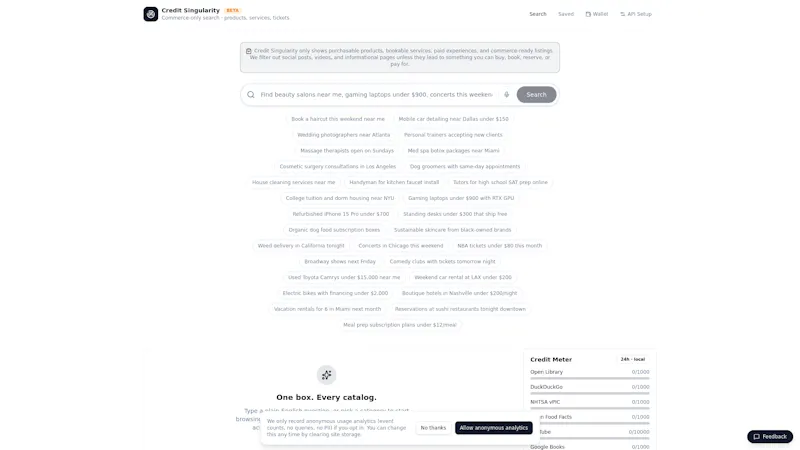 Credit Singular screenshot 1