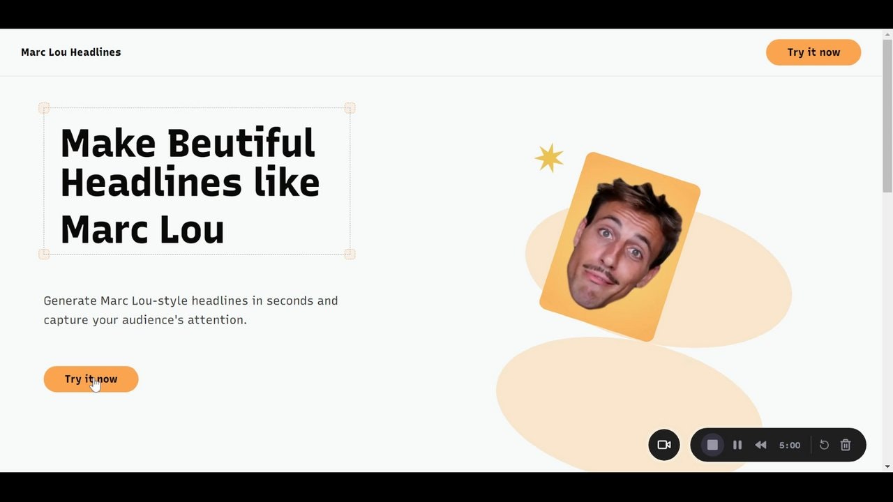 Make Beutiful Headlines like Marc Lou gallery image