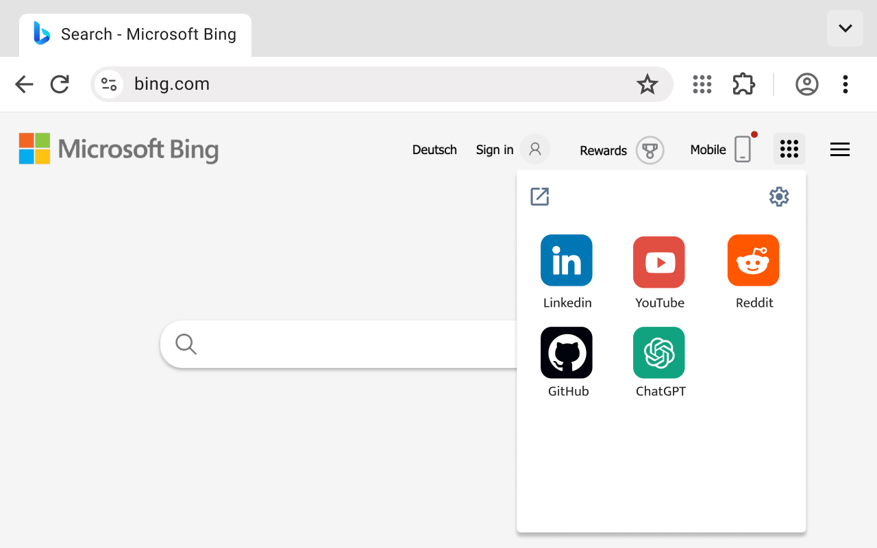 Bookmer Launcher Browser -Erweiterung media 3