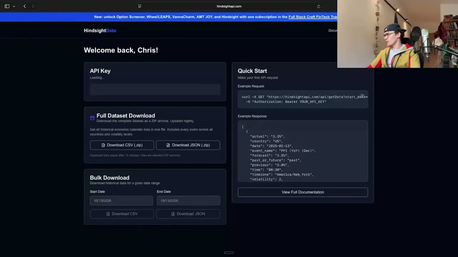 Hindsight Data screenshot 1 (video preview)
