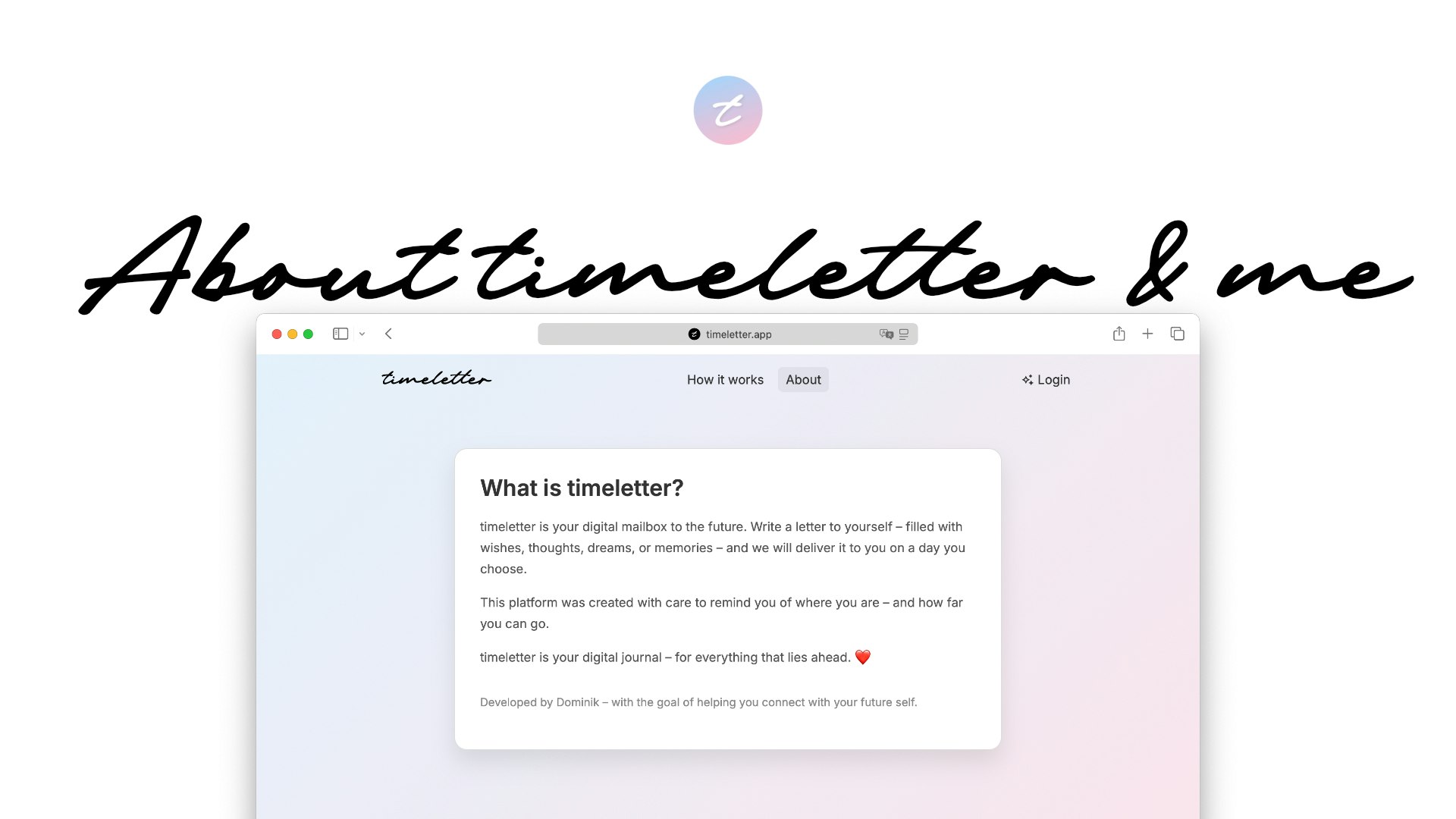 Timeletter - 今日書いて、明日開いてください。メディア2