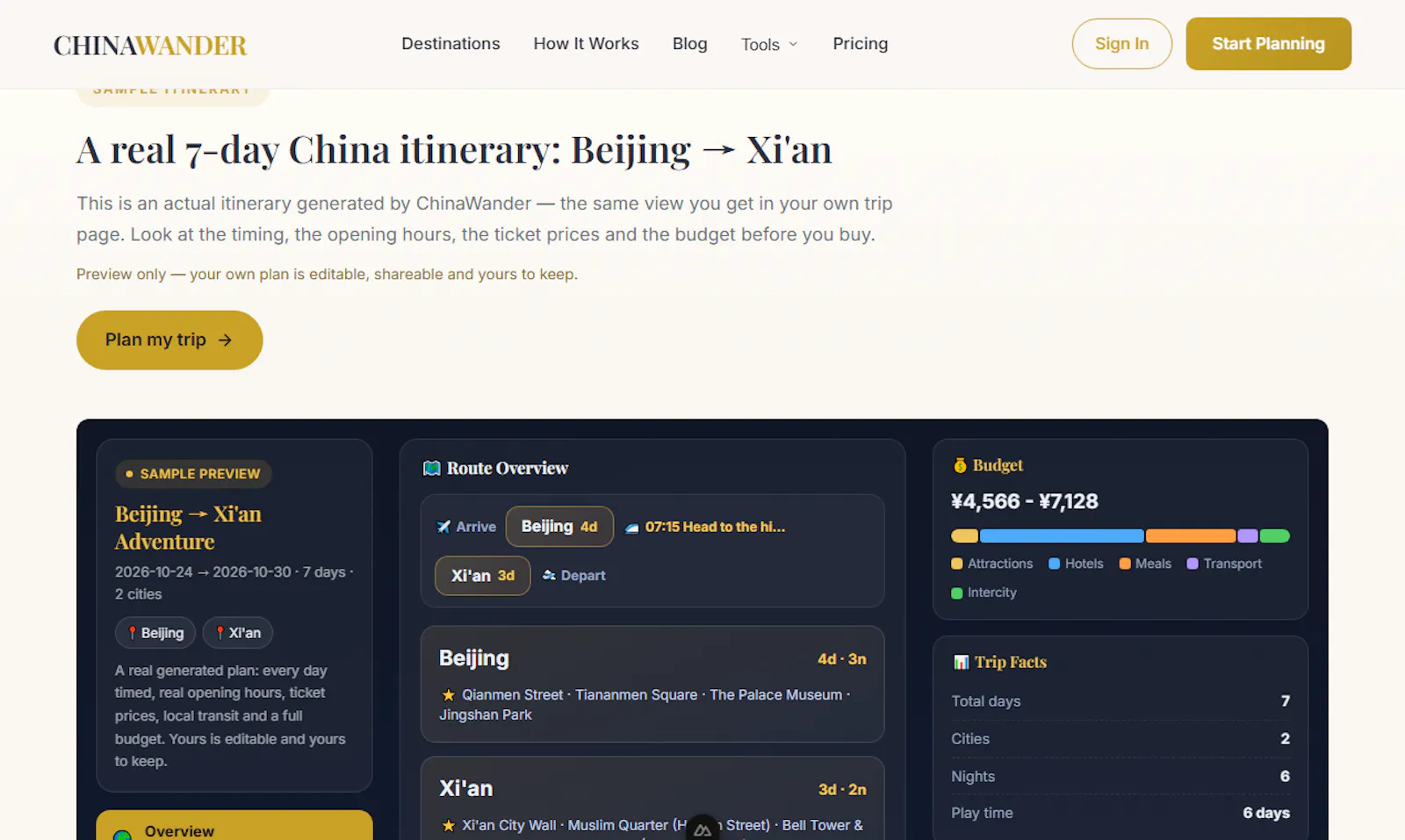 ChinaWander: AI Trip Planner for China   screenshot 3