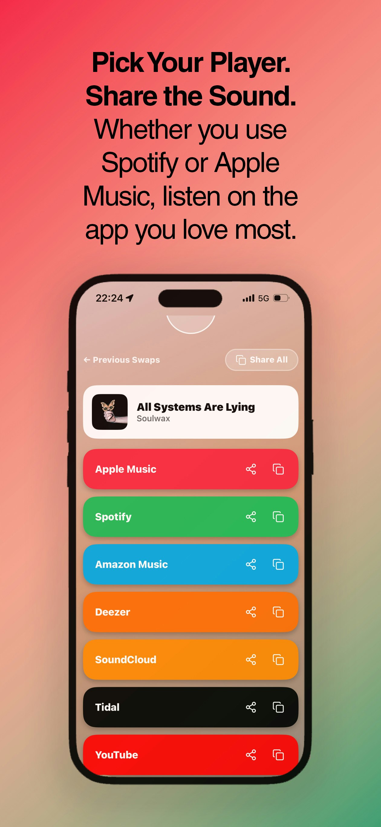 SwapsApp - Screenshot 2 showing product features and functionality