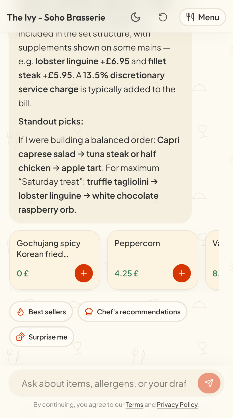 Rumizi - Chat with restaurant menus gallery image