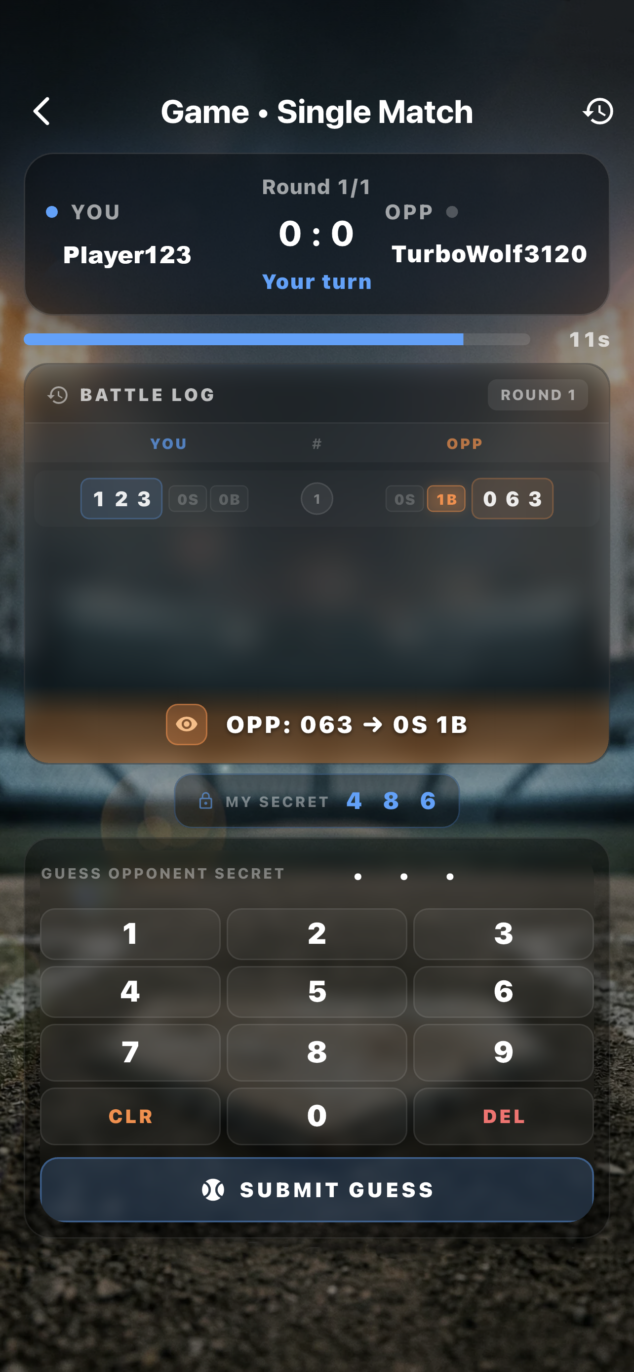 Number Strike Baseball: PvP Logic Duel - Screenshot 2 showing product features and functionality