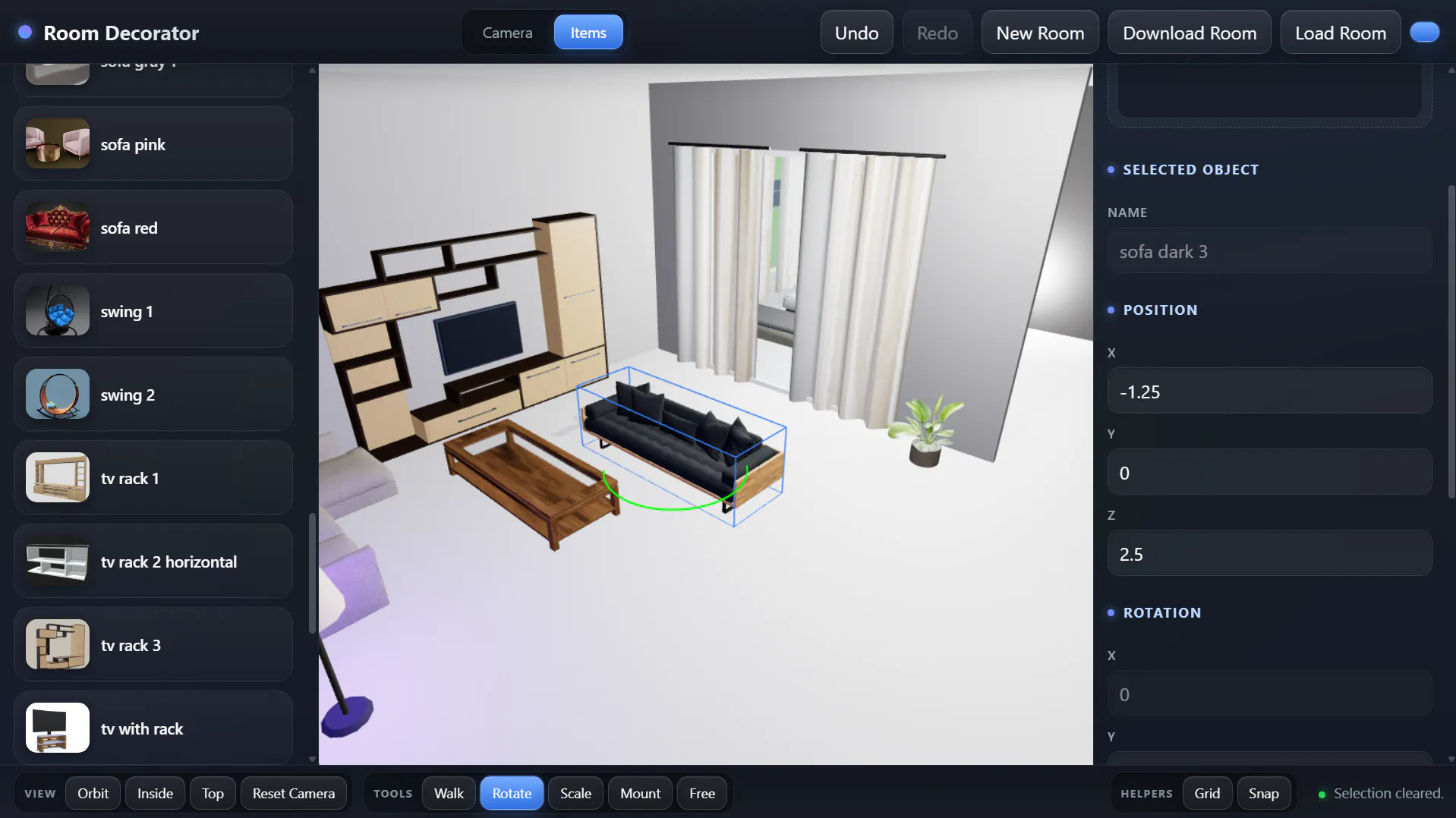 Cluxd 3D Room Designer