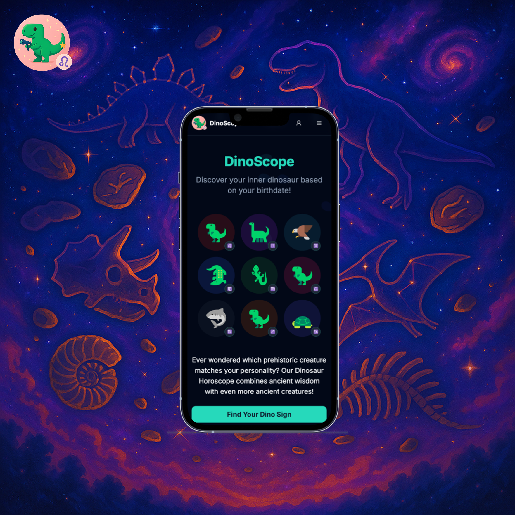 Mídia 5 de Dinoscópio - Qual é o seu signo do zodíaco pré -histórico?