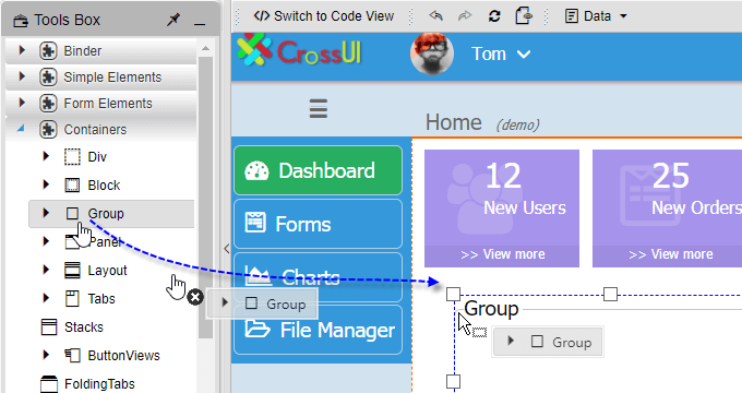 CrossUI Web APP Builder gallery image
