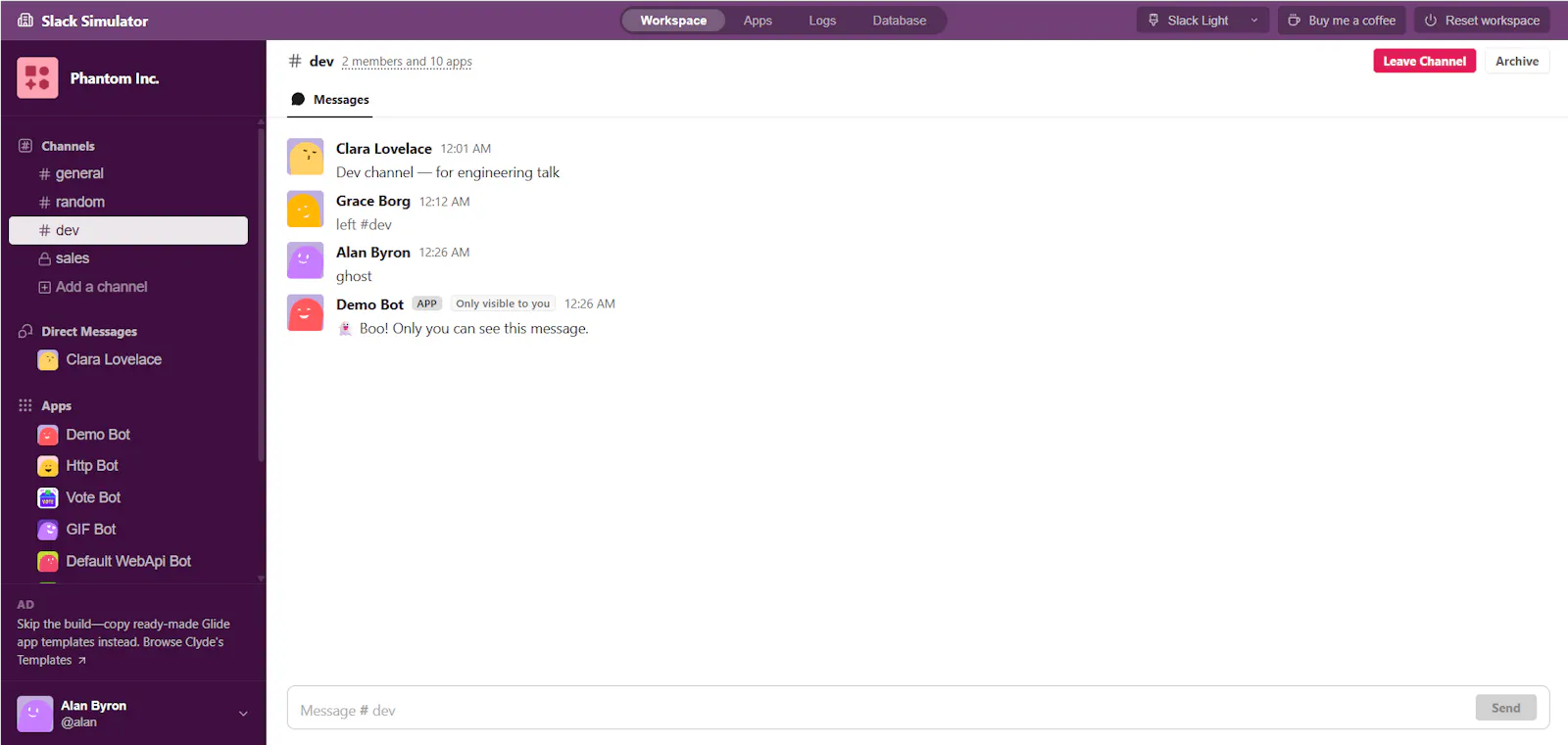 Slack Simulator screenshot 5