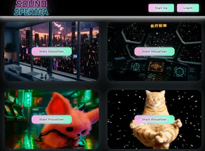 SoundSpektra β Real-time audio visuals gallery image