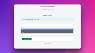 Smart Bulk Delete Products - Shopify App gallery image