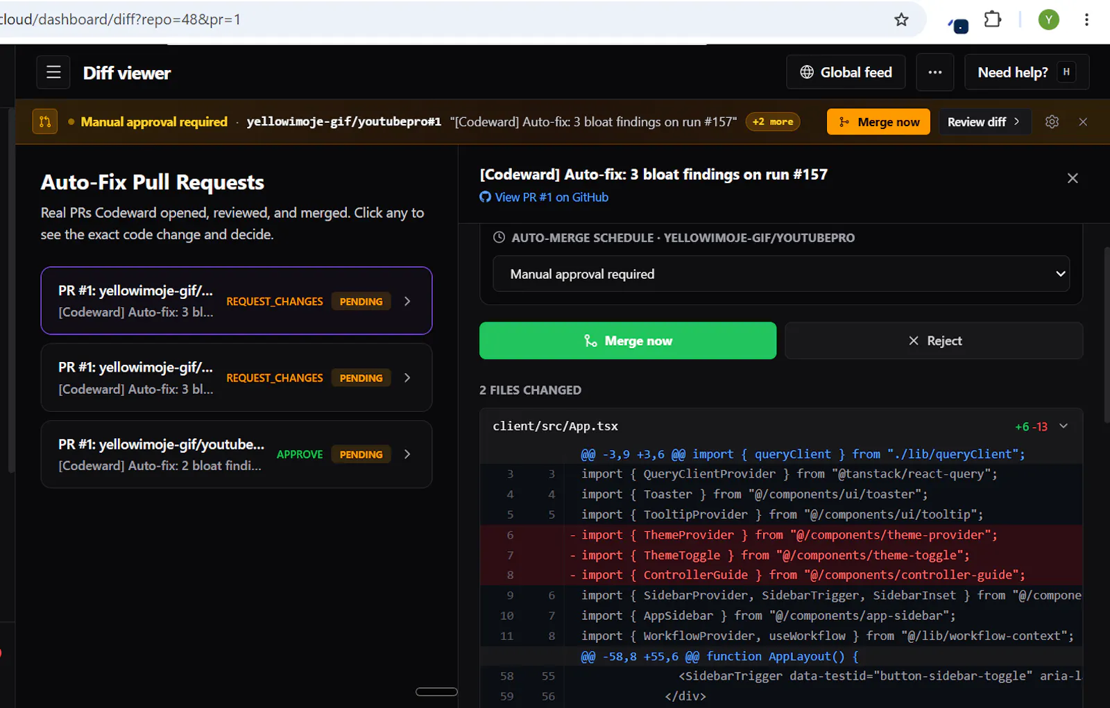 Codeward screenshot 3