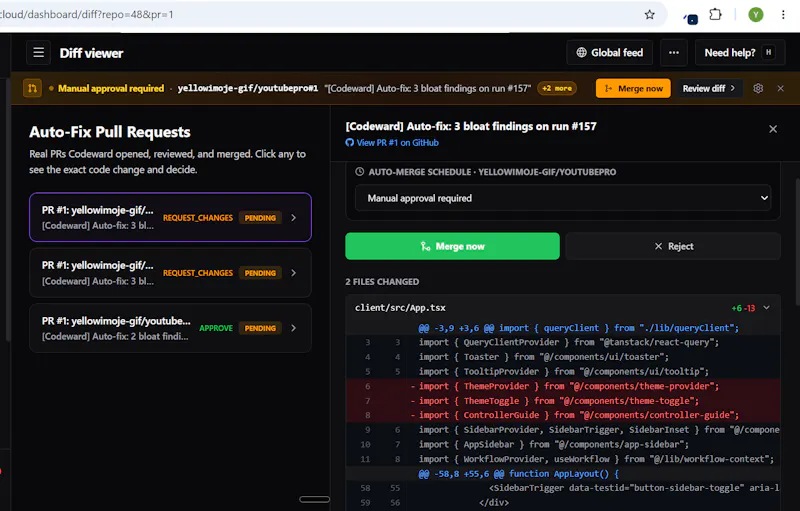 Codeward screenshot 3