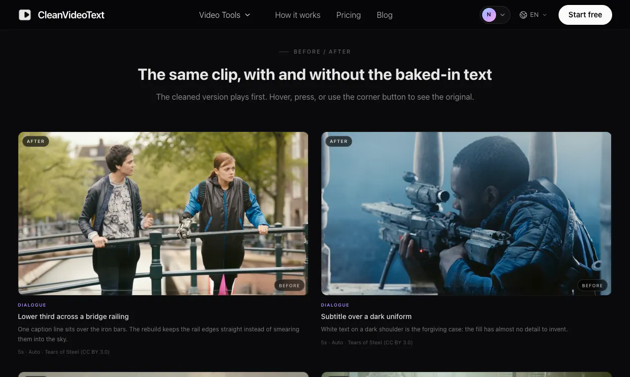 CleanVideoText gallery image