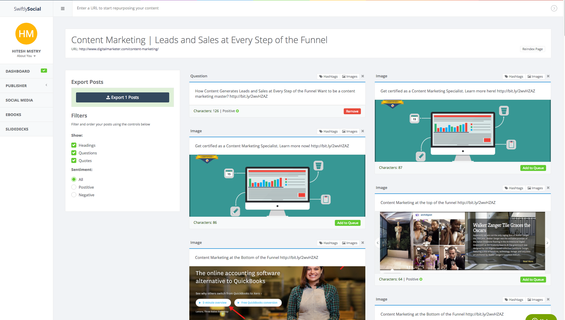 SwiftlySocial gallery image