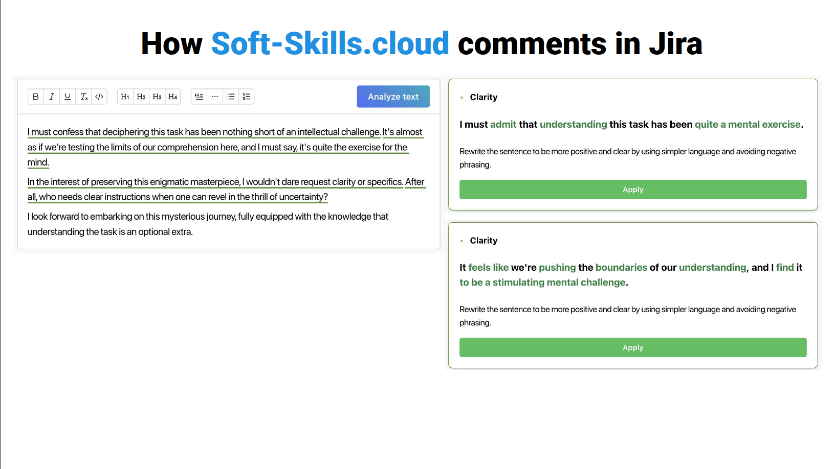 Soft Skills Cloud - Starten Sie Ihr Schreiben mit AI -Trainer Medien 10