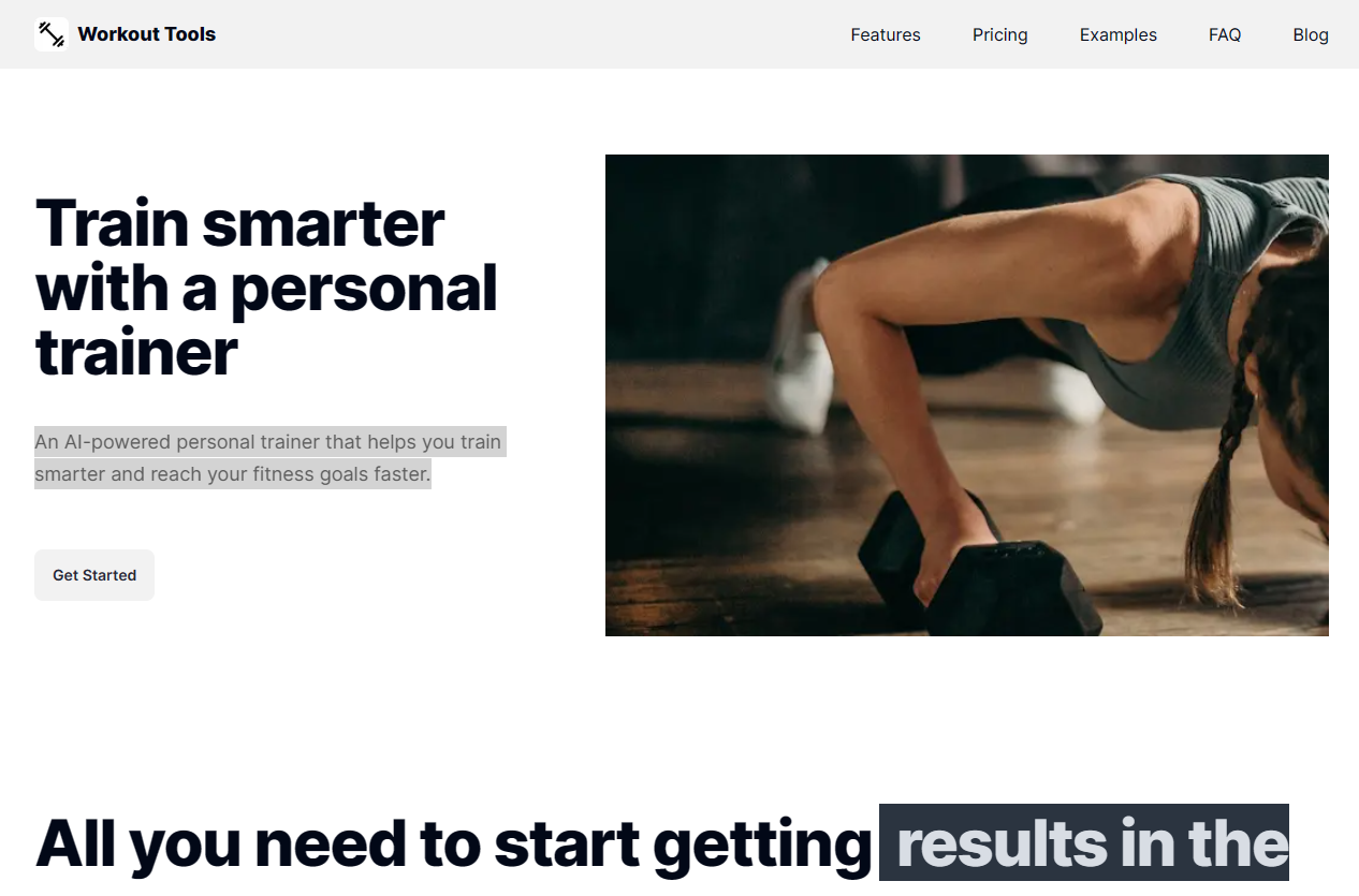 startuptile Workout Tools-Train smarter with a personal trainer