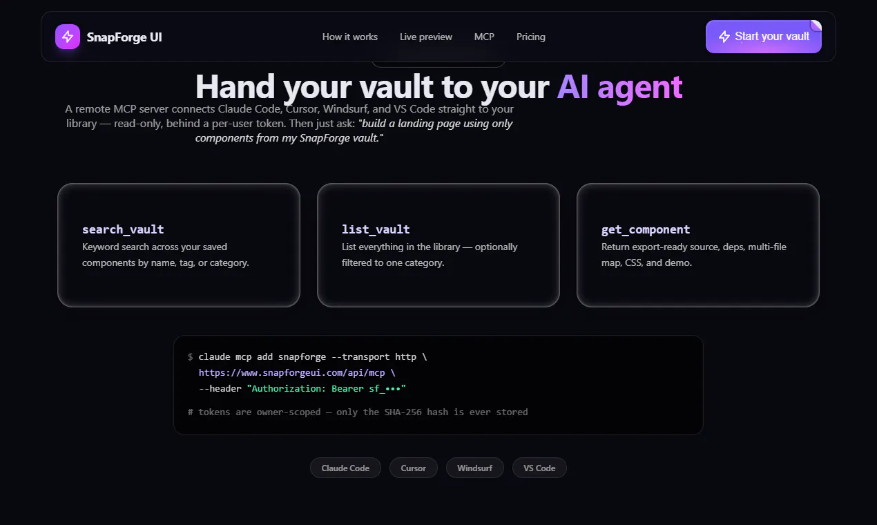 SnapForge UI gallery image