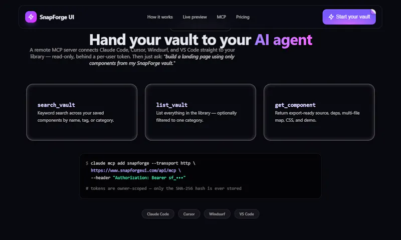 SnapForge UI screenshot 2