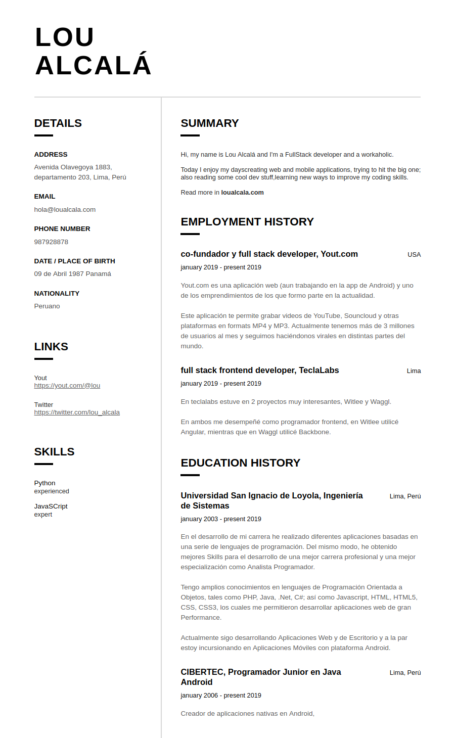 CurriculumVitae.net - CV/Resume + Cover Letter Builder gallery image