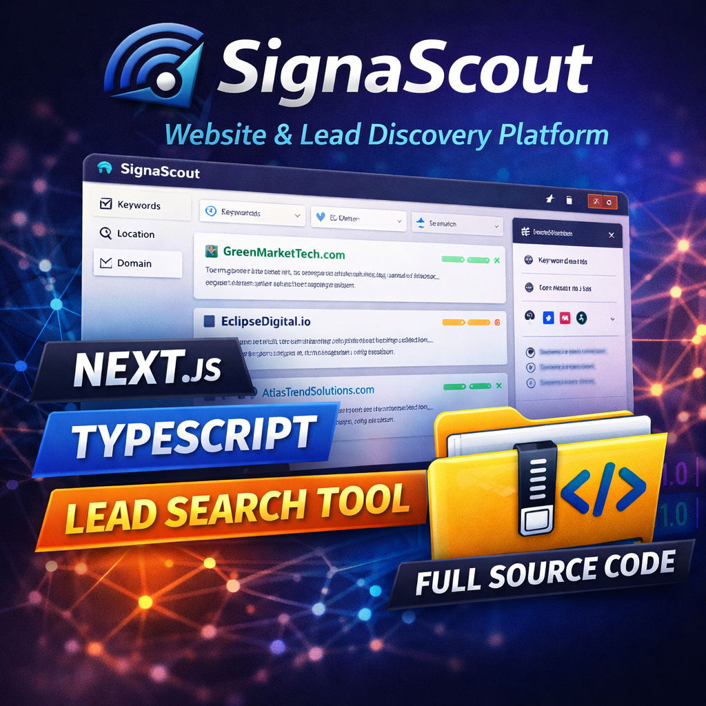 SignaScout - Product Hunt launch logo and brand identity