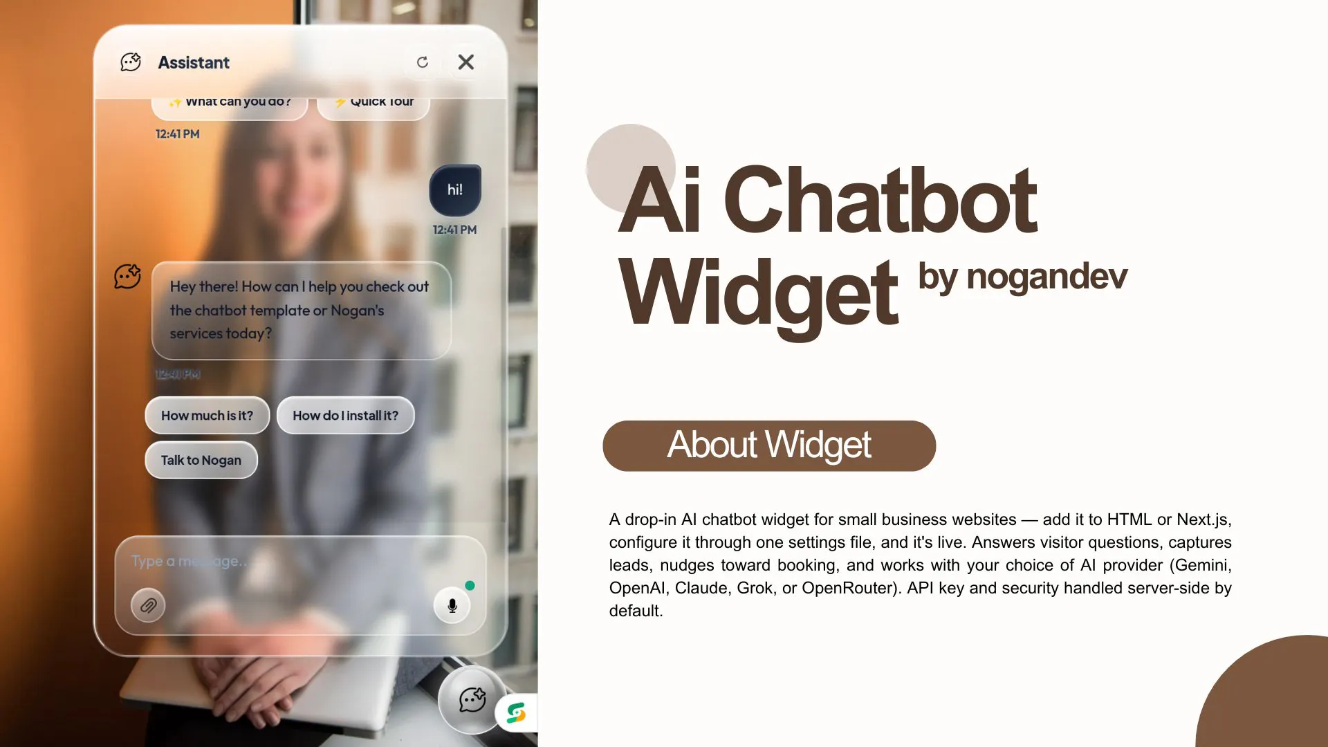 WidgetForge — AI Chat Widget gallery image