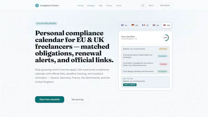Compliance Tracker screenshot 1