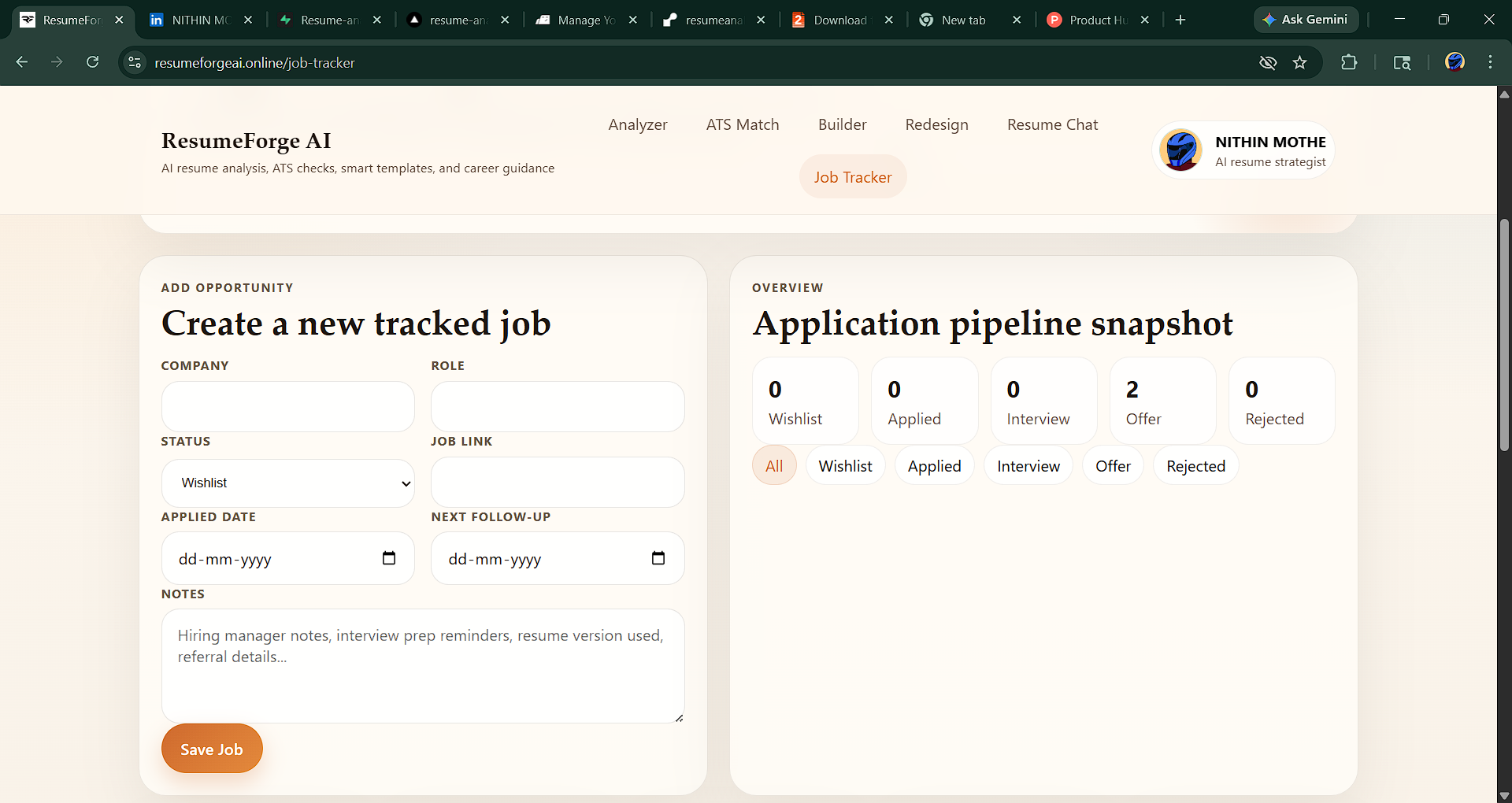 ResumeForgeAI gallery image
