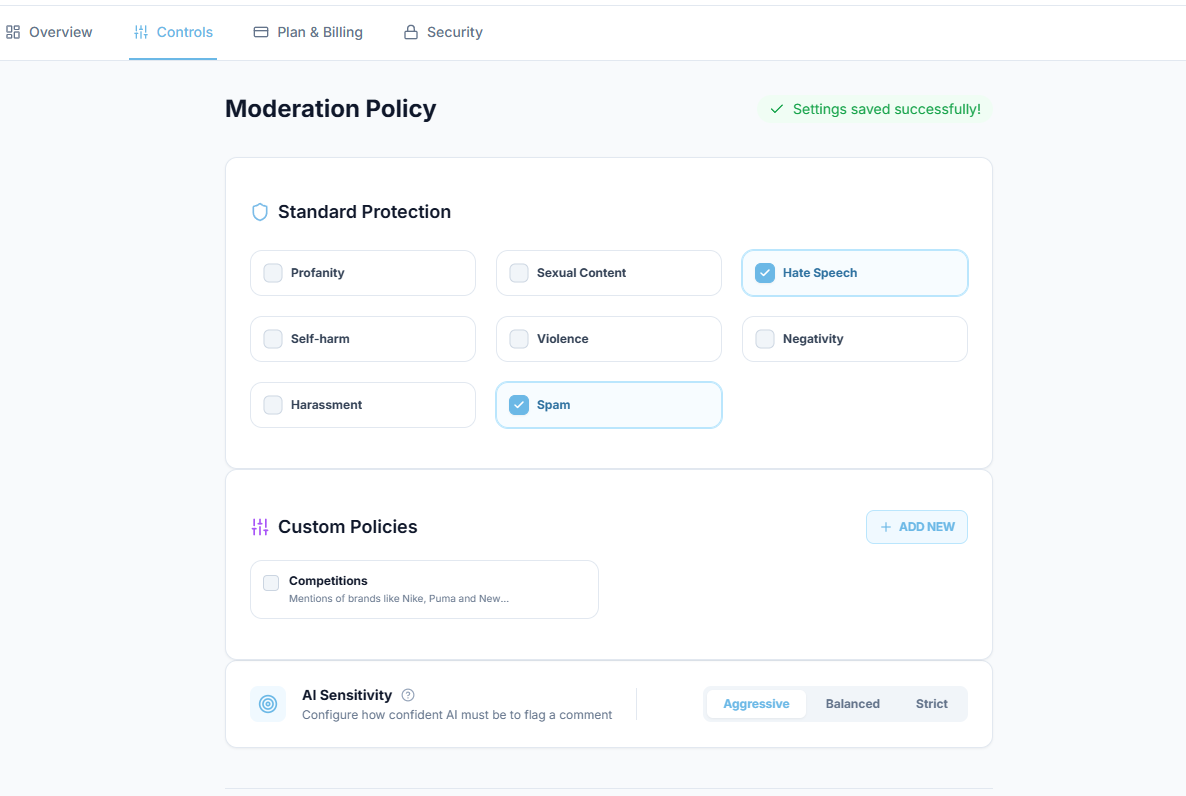 ShieldGram - Main product screenshot demonstrating key features and user interface