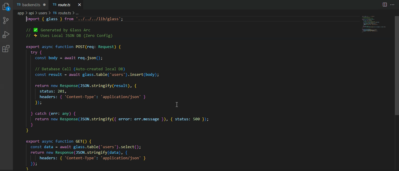Glass Arc - Screenshot 3 showing product features and functionality