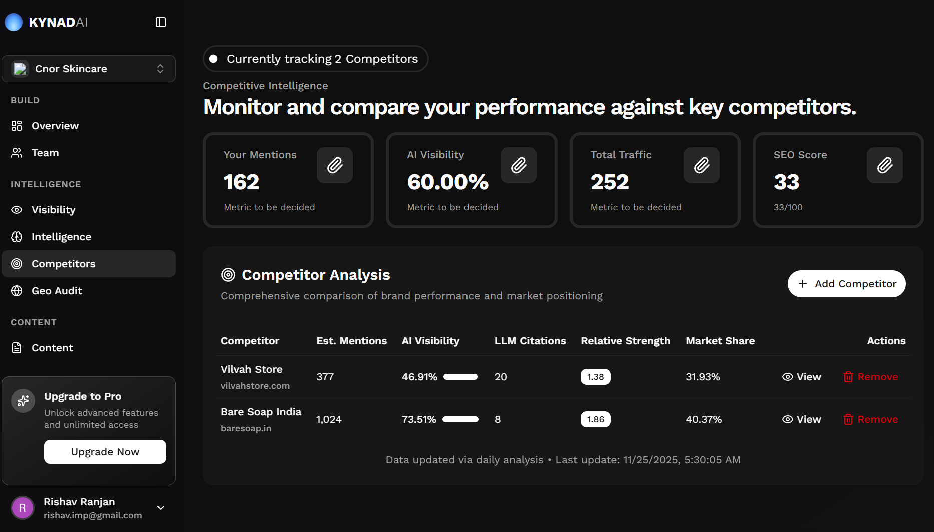 KynadAI (Beta) - Screenshot 3 showing product features and functionality