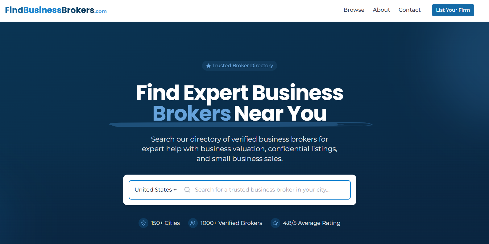 İş brokerlerini bulun - Nationwide veteriner iş brokerleriyle anında eşleştirin medya 1