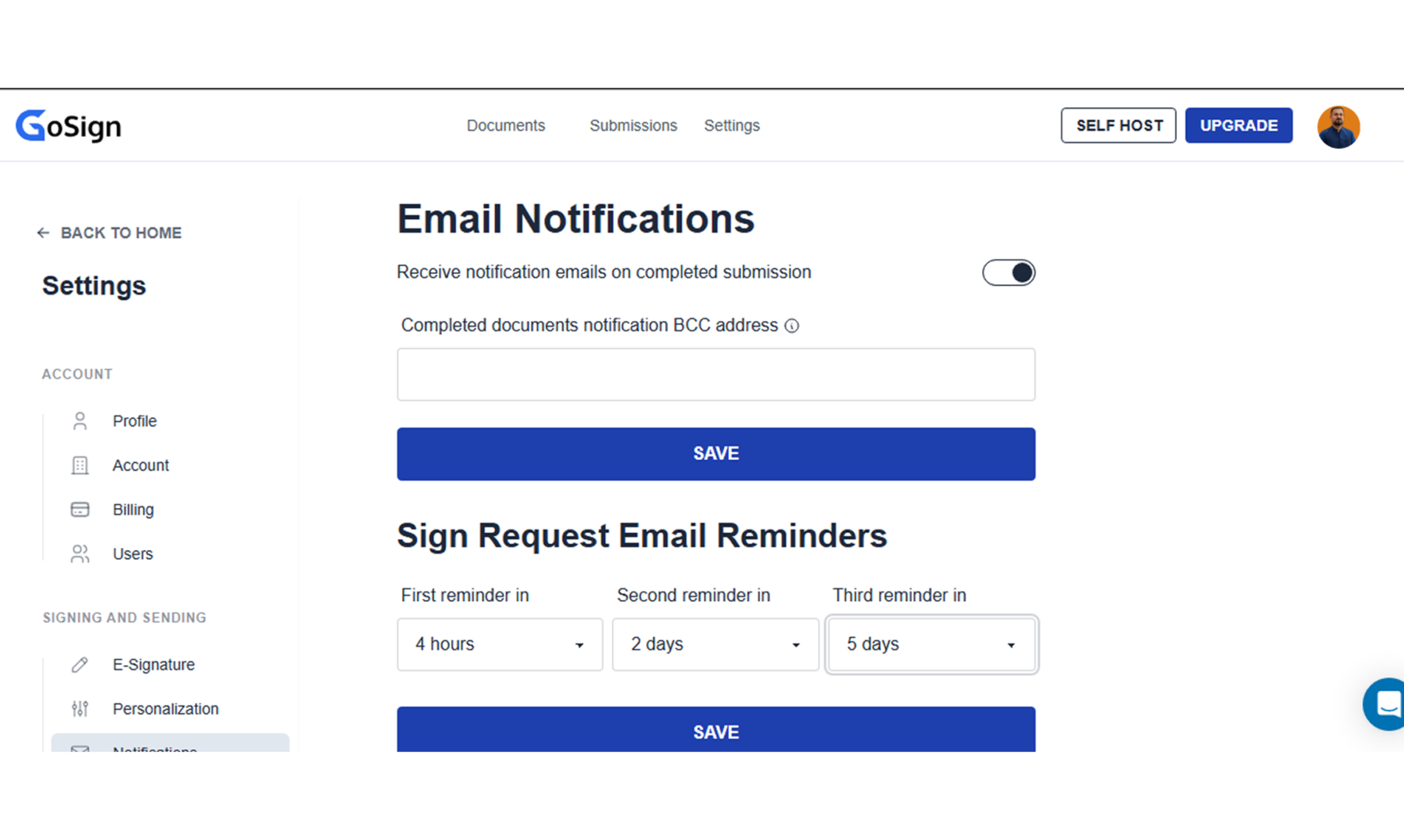 GoSign.work - Screenshot 4 showing product features and functionality