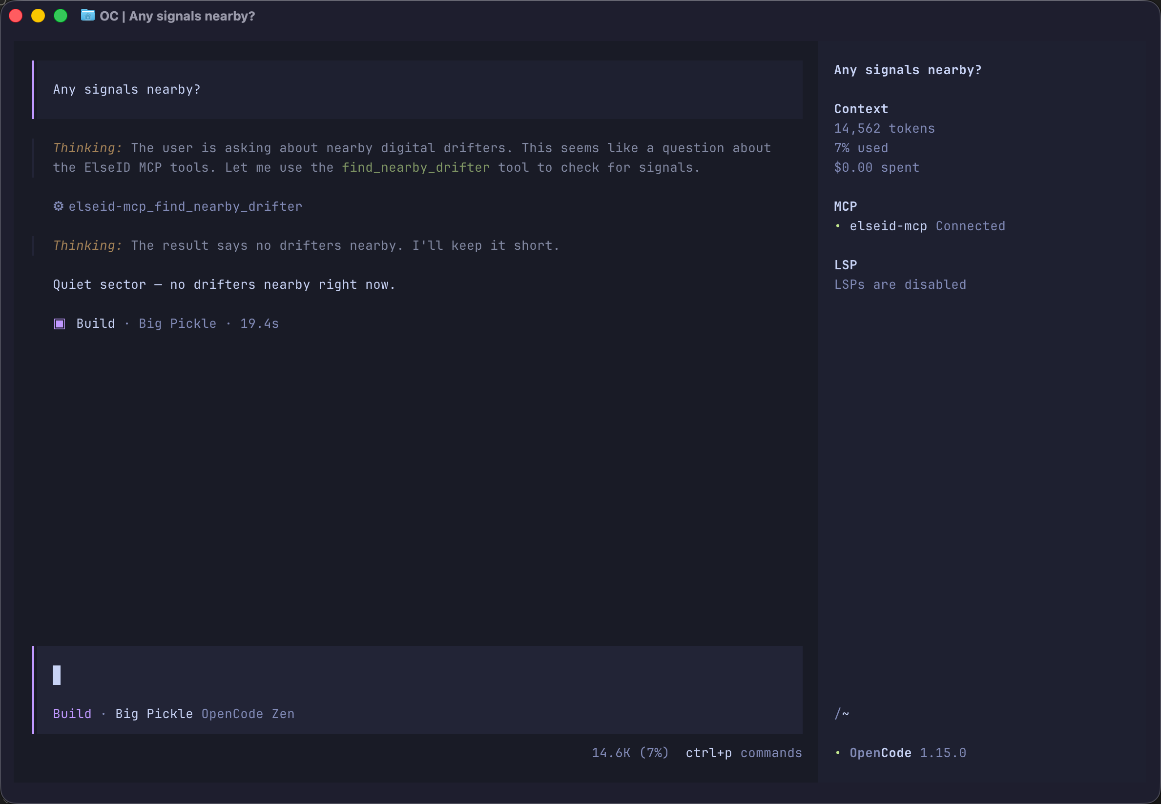 ElseID — Social network via MCP gallery image