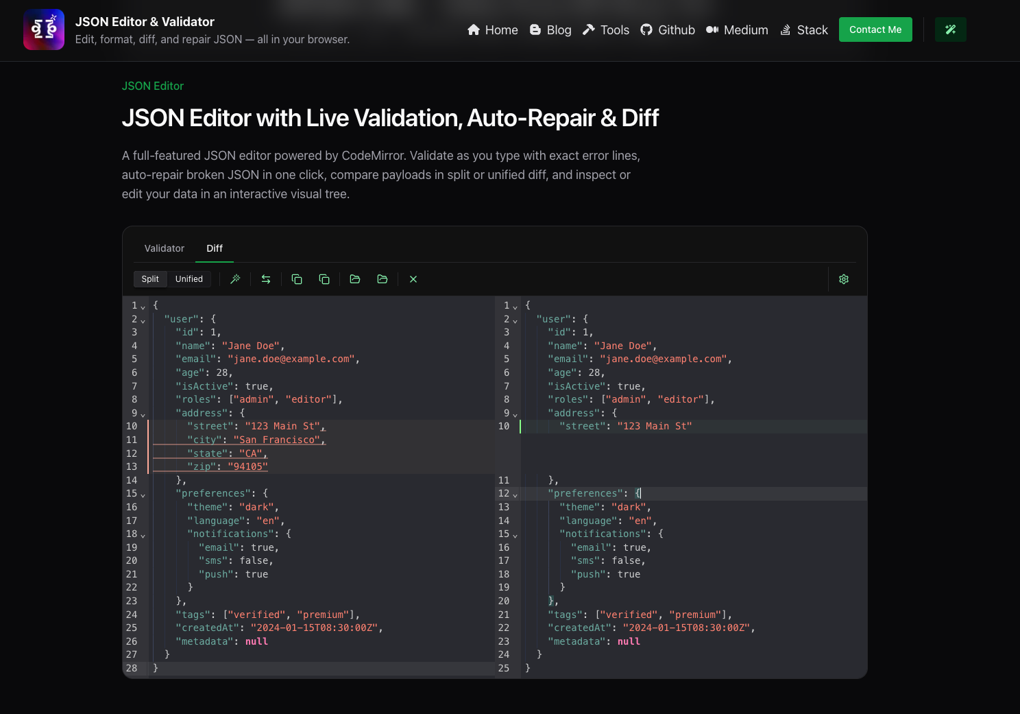 JSON Editor & Validator gallery image