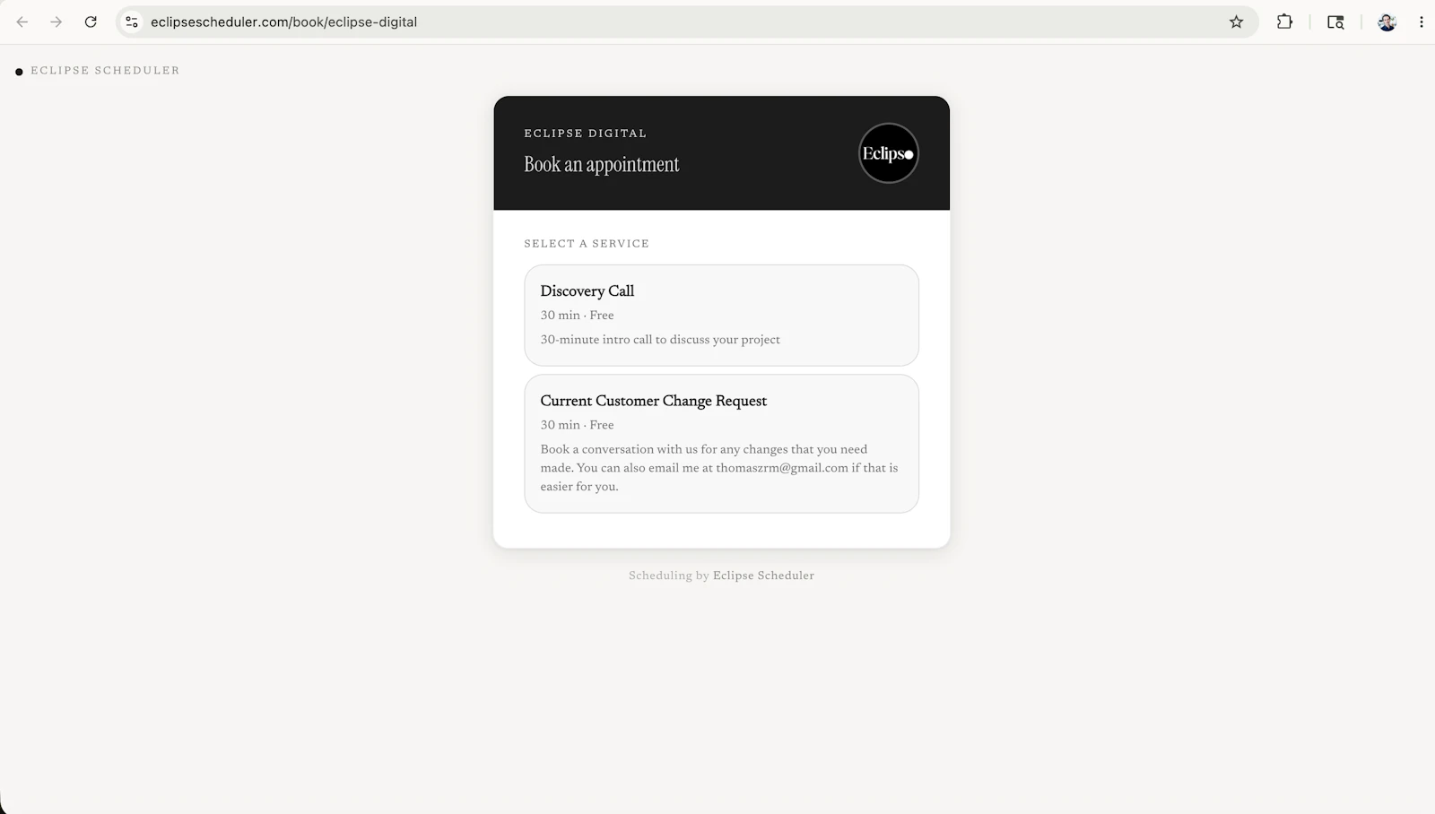 Eclipse Scheduler screenshot 2