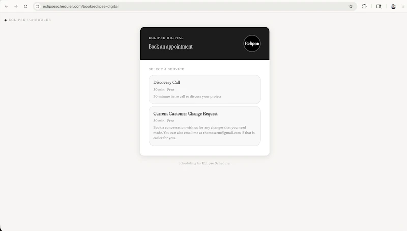Eclipse Scheduler screenshot 2