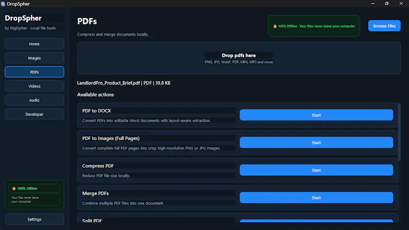 DropSpher File Converter screenshot 9