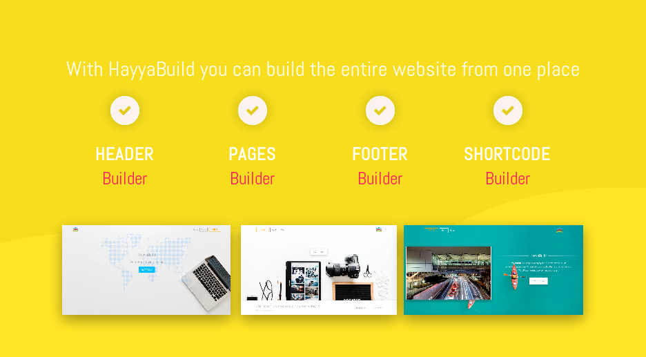 HayyaBuild - WordPress builder gallery image