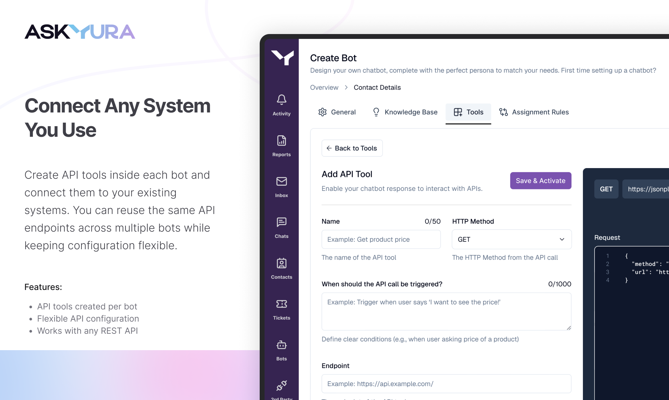 Action-Driven Chatbots with API Tools gallery image