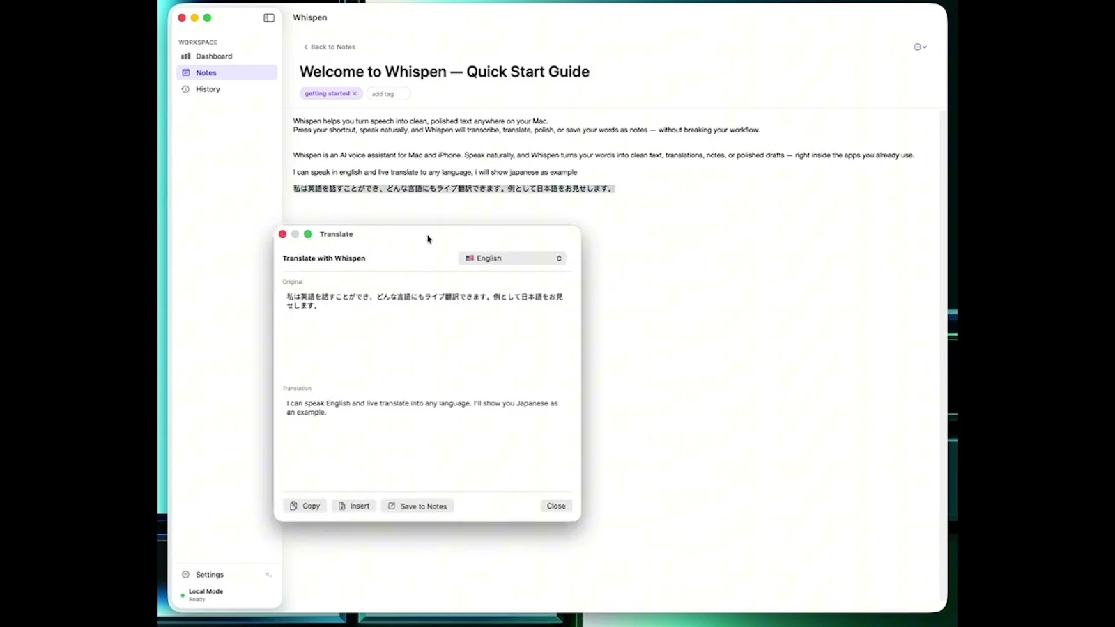 Whispen screenshot 1 (video preview)